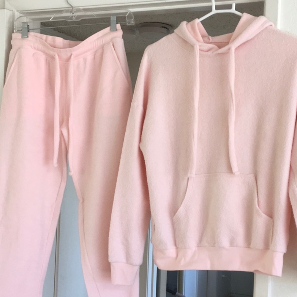 Soft Serve Clothing Pink Track Pants & Hoodie Set - Picture 2 of 8